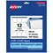 Avery Durable Waterproof Square Labels with Sure Feed, 2-1/8" x 2-1/8"
